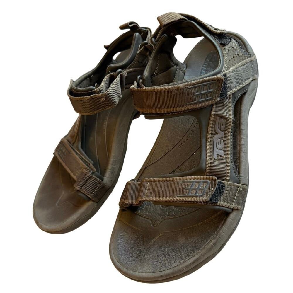 TEVA Hurricane Brown Men’s Rubber Sole Sandals Outdoor Adventure Size 9